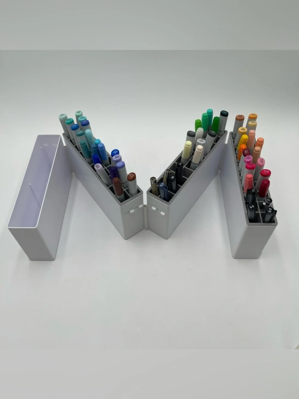 Copic Sketch Ciao Multiliner Markers Lot of 53 Assorted Colors Art Pens w/case